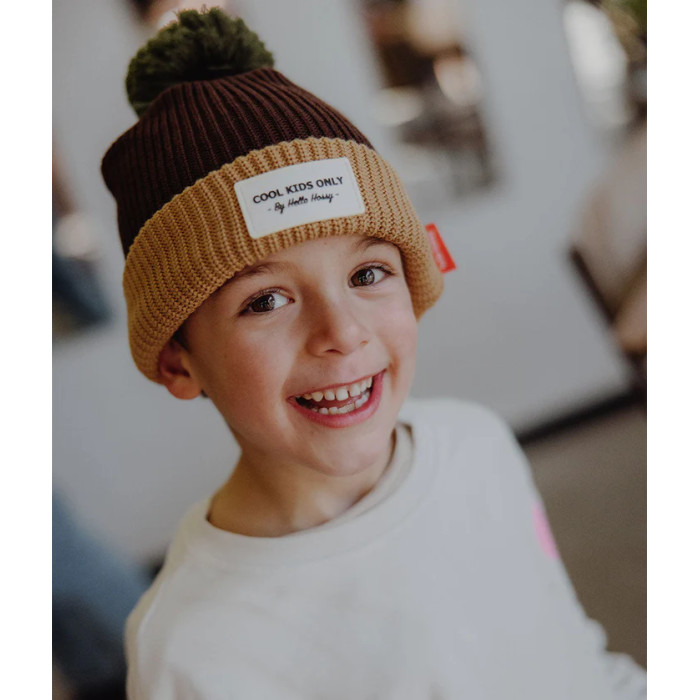 Bonnet Color Block Pistachio 2-5 ANS - Hello Hossy
