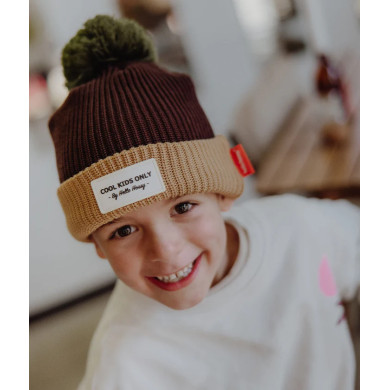 Bonnet Color Block Pistachio 2-5 ANS - Hello Hossy