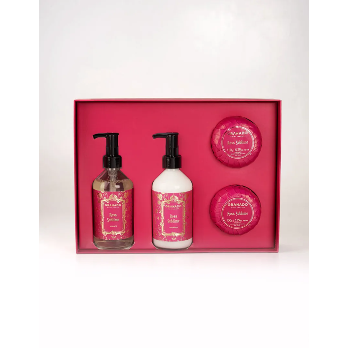Coffret Savon & Lait Hydratant Rosa Sublime - Granado