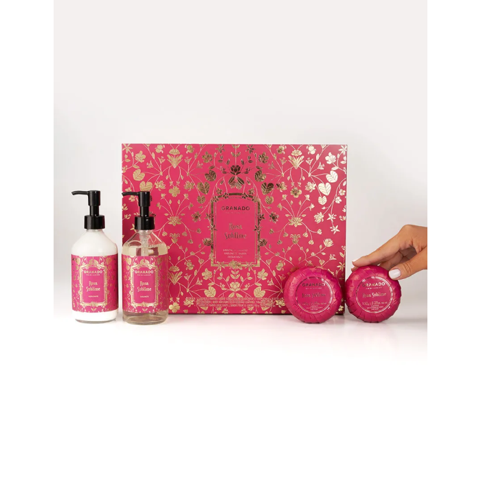 Coffret Savon & Lait Hydratant Rosa Sublime - Granado