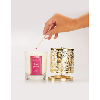 Coffret Bougie & Lanterne Rosa Sublime - Granado