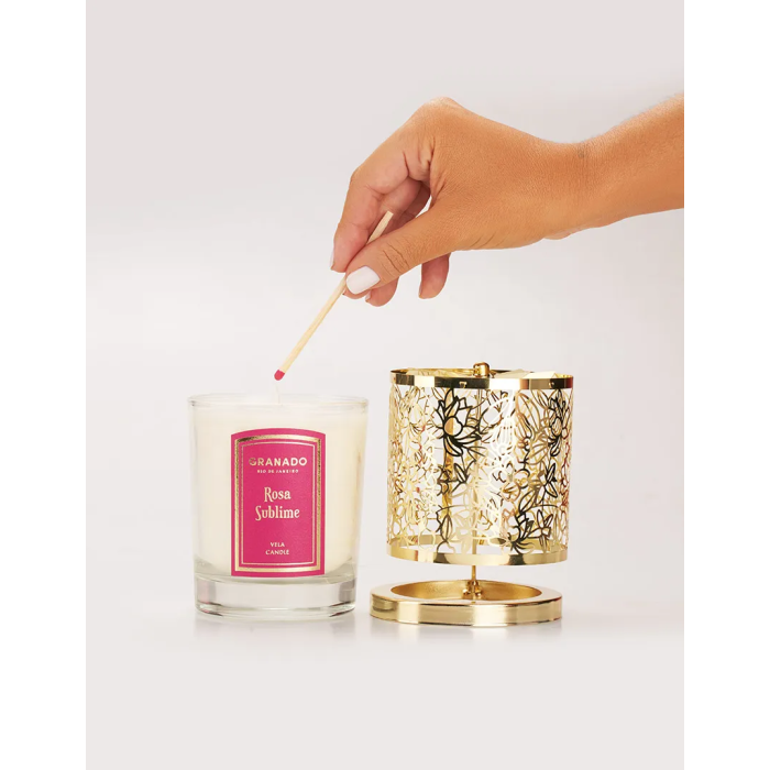 Coffret Bougie & Lanterne Rosa Sublime - Granado