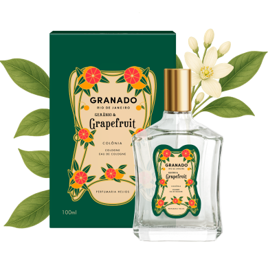Eau de Cologne Gerânio & Grapefruit - 100ml - Granado