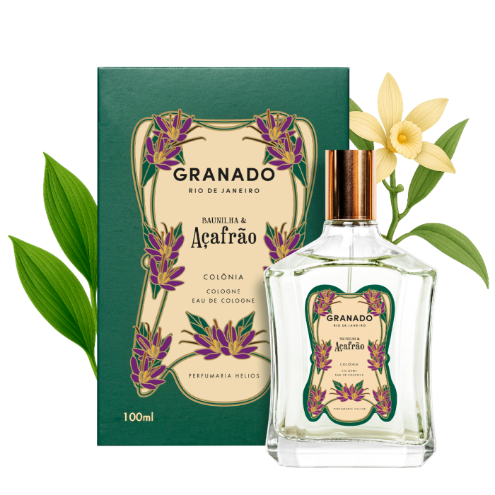 Eau de Cologne Baunilha e Açafrão - 100ml - Granado