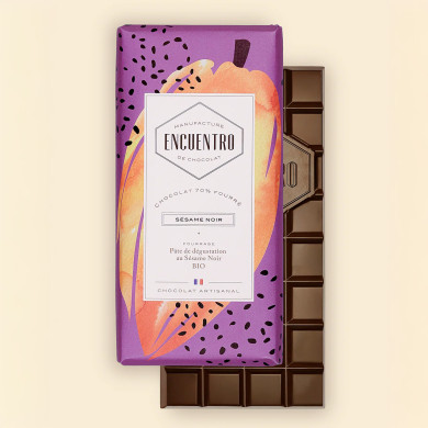 Tablette fourée sésame noir 75g - Encuentro