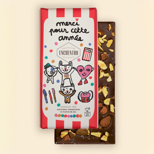 Tablette "merci pour cette année" 75g - Encuentro