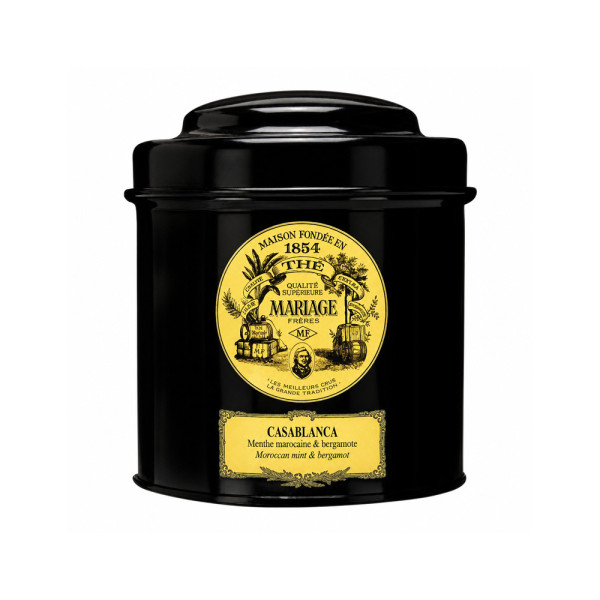 Thé noir et vert Casablanca - boîte de 100g