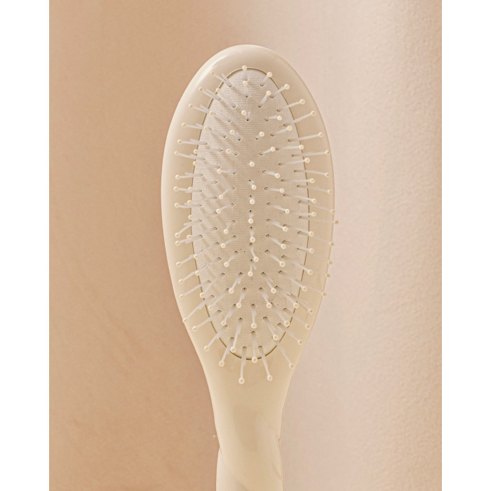 N.04 La Petite Brosse Démêlante & Massante La Miracle Blanc Crème - La Bonne Brosse