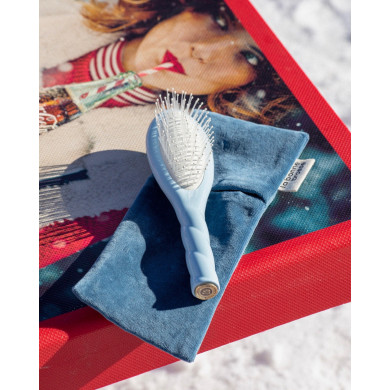 N.04 La Petite Brosse Démêlante & Massante La Miracle Bleu Ciel - La Bonne Brosse