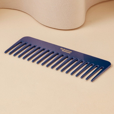 Le Peigne Large Démêlant en Acétate Bleu Myrtille - La Bonne Brosse