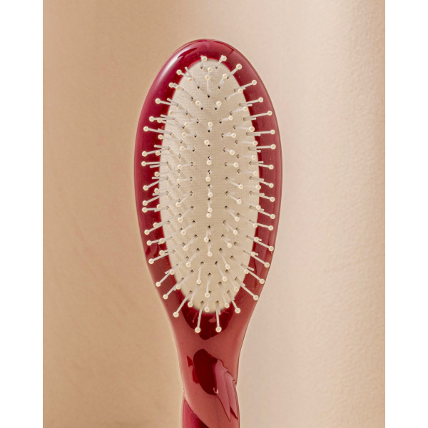 N.04 La Petite Brosse Démêlante & Massante La Miracle Rouge Cerise - La Bonne Brosse
