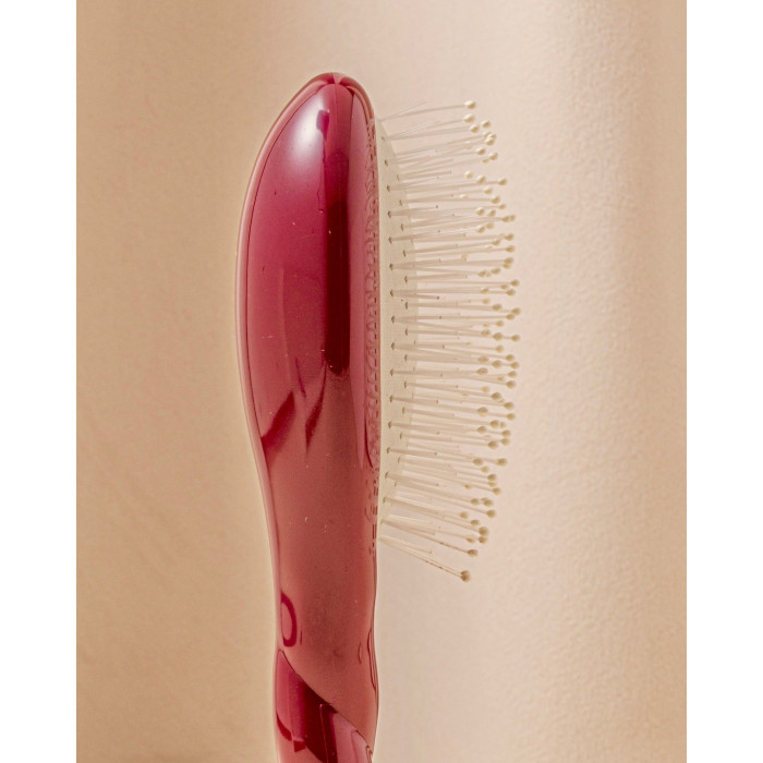 N.04 La Petite Brosse Démêlante & Massante La Miracle Rouge Cerise - La Bonne Brosse