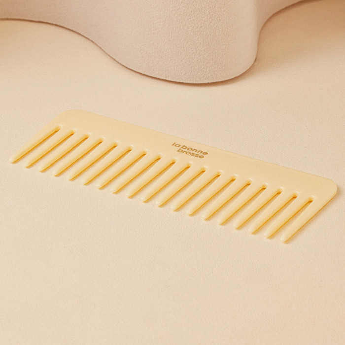 Le Peigne Large Démêlant en Acétate Ivoire Cair - La Bonne Brosse