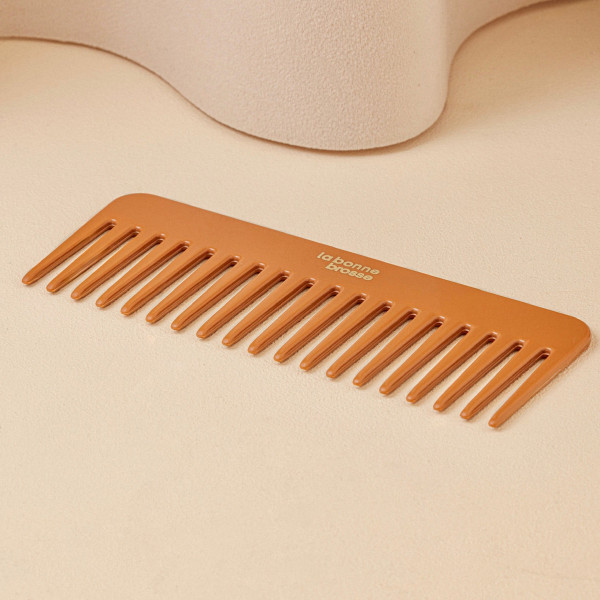 Le Peigne Large Démêlant en Acétate Terracotta - La Bonne Brosse