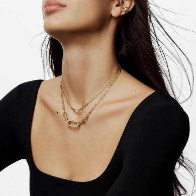 Collier Maillon Perle petit modèle Or jaune - dinh van