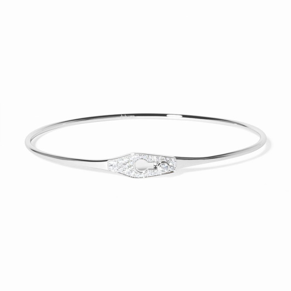 Serrure Jonc bracelet white gold and diamonds - Dinh Van