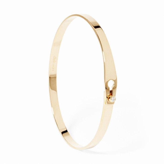 Bracelet Serrure or jaune et diamant - Dinh Van
