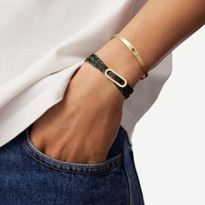 Bracelet Serrure or jaune et diamant - Dinh Van