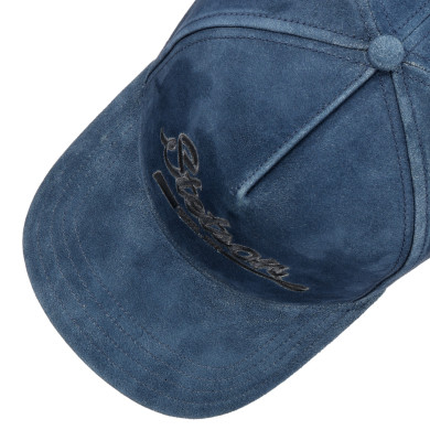 Casquette en Cuir Vintage Denim Blue - Stetson