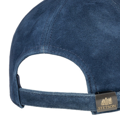 Casquette en Cuir Vintage Denim Blue - Stetson