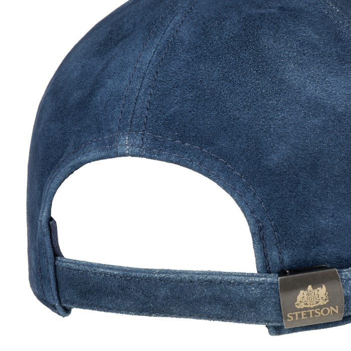 Casquette en Cuir Vintage Denim Blue - Stetson
