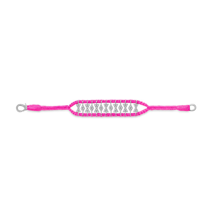 Bracelet Buzios Rose fluo - Van Den Abeele