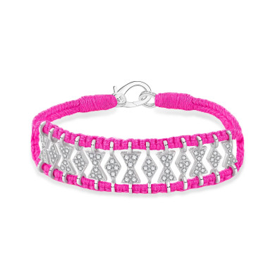 Bracelet Buzios Rose fluo - Van Den Abeele