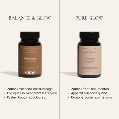 Complément alimentaire équilibre hormonal, Balance & Glow (60 gélules) - Aime