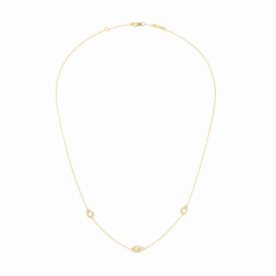 Collier Menottes dinh van multi-motifs or jaune