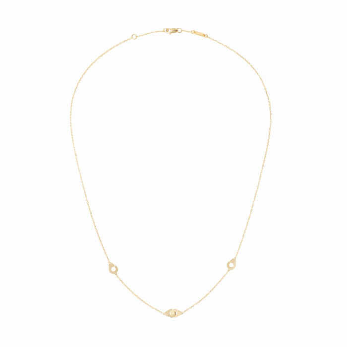 Collier Menottes dinh van multi-motifs or jaune