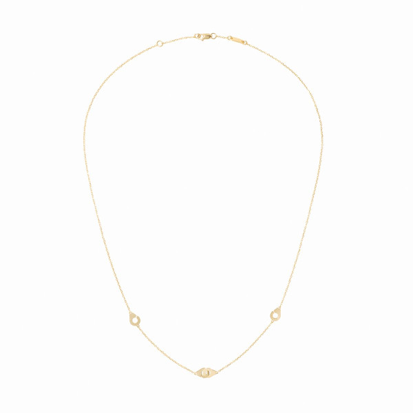 Collier Menottes dinh van multi-motifs or jaune