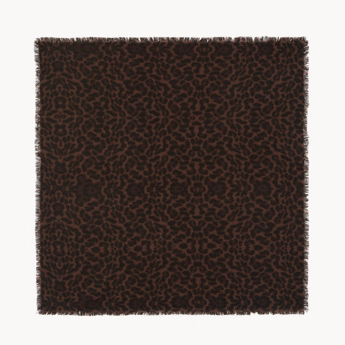 Grand Bandana Hachiko Leopard marron - Kujten