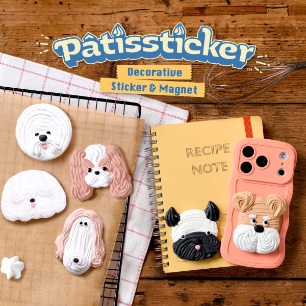 Pâtissticker - Meringue Dogs Series (1 pièce)