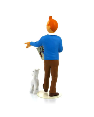 Statuette en résine Tintin et Milou - Collection "Le musée imaginaire de Tintin" (26 cm)