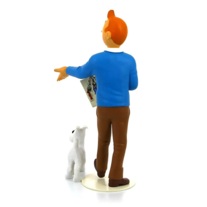 Statuette en résine Tintin et Milou - Collection "Le musée imaginaire de Tintin" (26 cm)