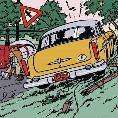 Voiture Tintin N°39 - La Voiture des ravisseurs