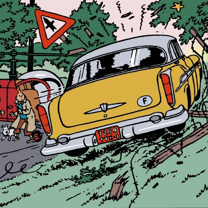 Voiture Tintin N°39 - La Voiture des ravisseurs