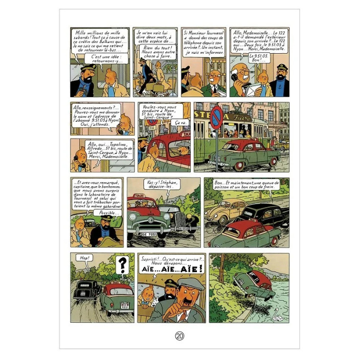 Voiture Tintin N°48 - La 15cv des agents Bordures