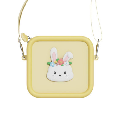 Lapin Des Fleurs Sac En Silicone