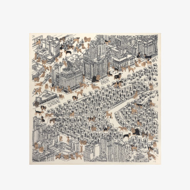 Carré 100 - Central Park - Blanc - Inoui Editions