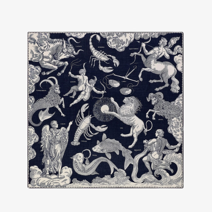Carré 130 - Astrologie - Bleu foncé - Inoui Editions