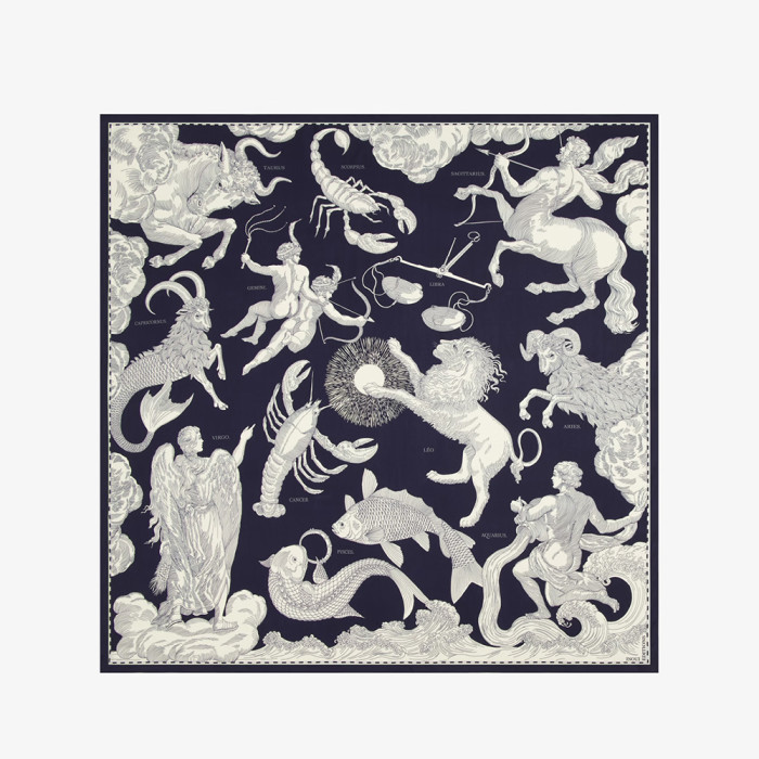 Carré 100 - Astrologie - Bleu Marine / Kaki - Inoui Editions
