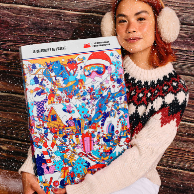 Super Calendrier de l'Avent Noël à ski - Le chocolat des français