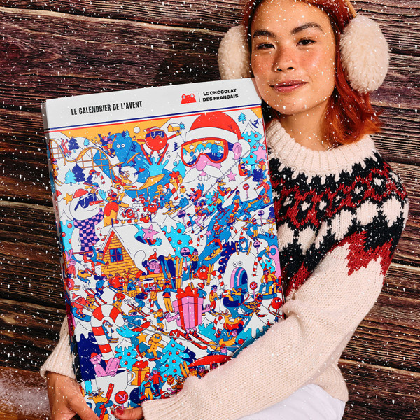 Super Calendrier de l'Avent Noël à ski - Le chocolat des français