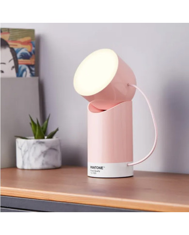 Lampe LED Orbe Lexon x Pantone - Rose Quartz