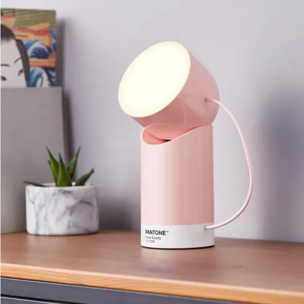 Lampe LED Orbe Lexon x Pantone - Rose Quartz
