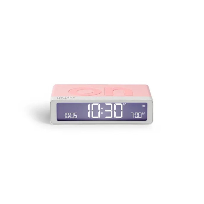 Réveil Flip Classic Lexon x Pantone - Rose Quartz