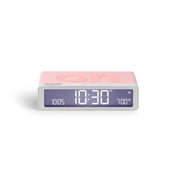 Réveil Flip Classic Lexon x Pantone - Rose Quartz