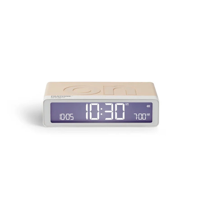 Réveil Flip Classic Lexon x Pantone - Sand Dollar