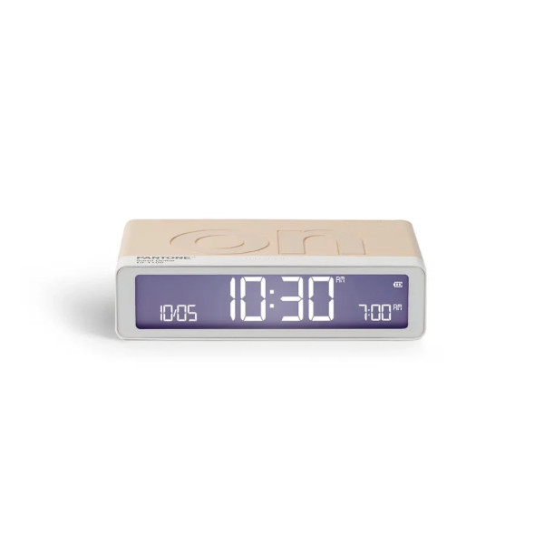 Réveil Flip Classic Lexon x Pantone - Sand Dollar